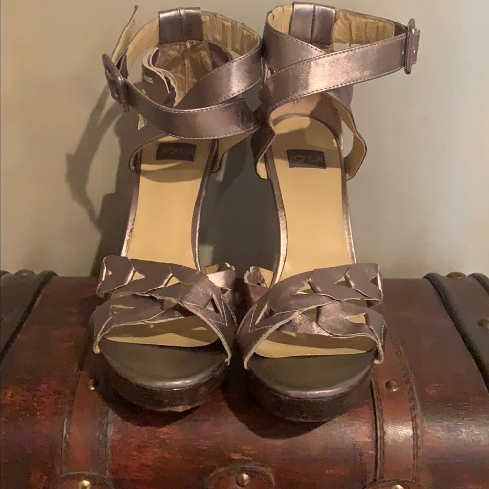 Sexy Strappy Silver-ish Stilettos